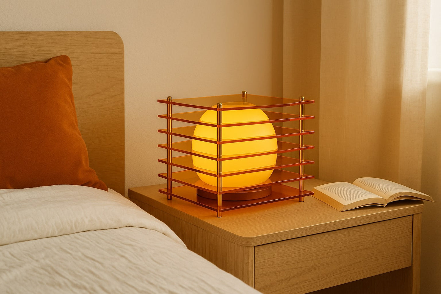 Aurora Halo Cube Lamp