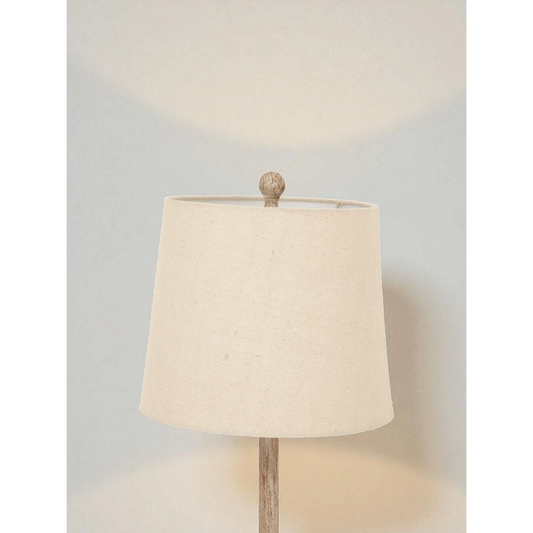 Chiaro Candlestick Table Lamp With Linen Shade
