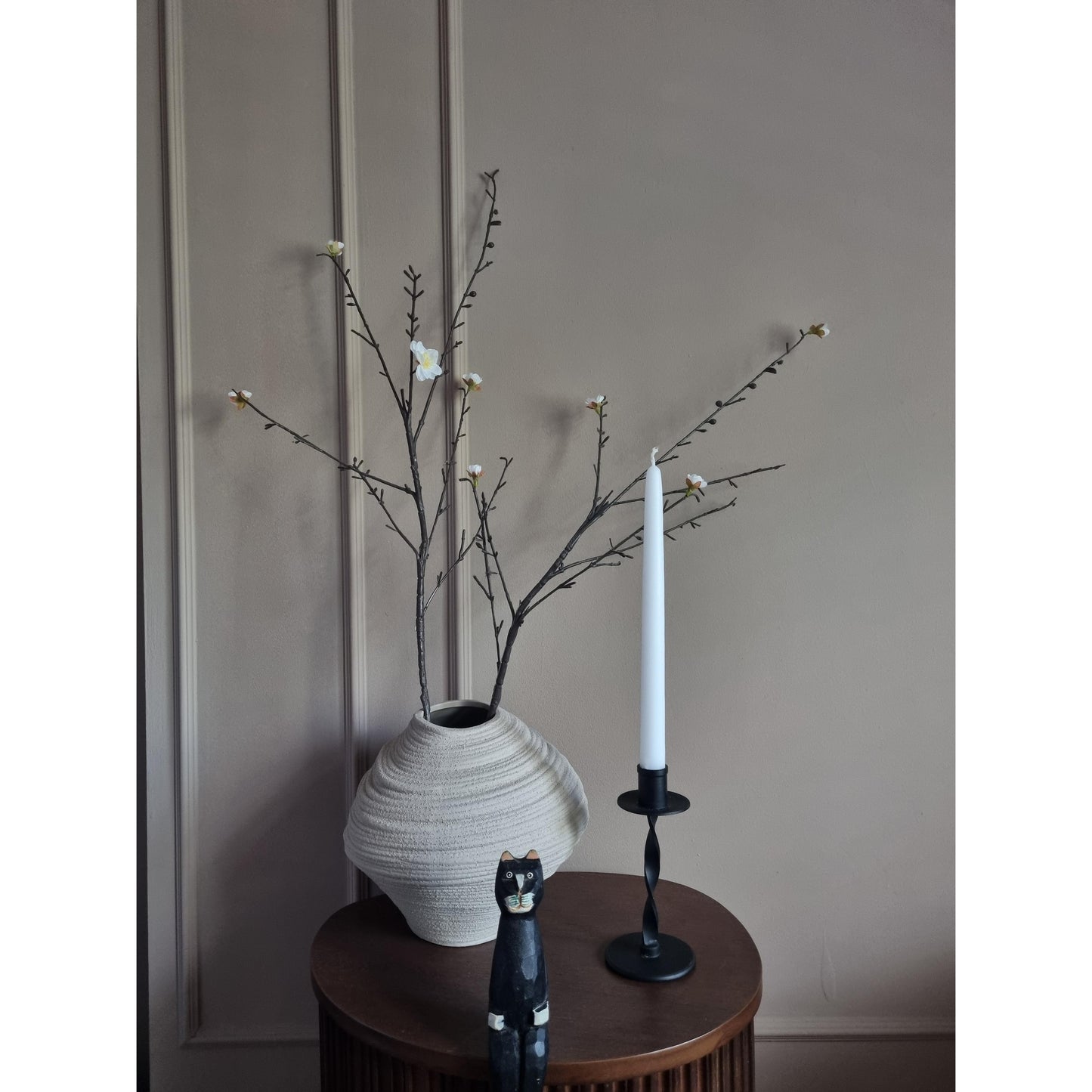 Swoosh Candle Holders Pair