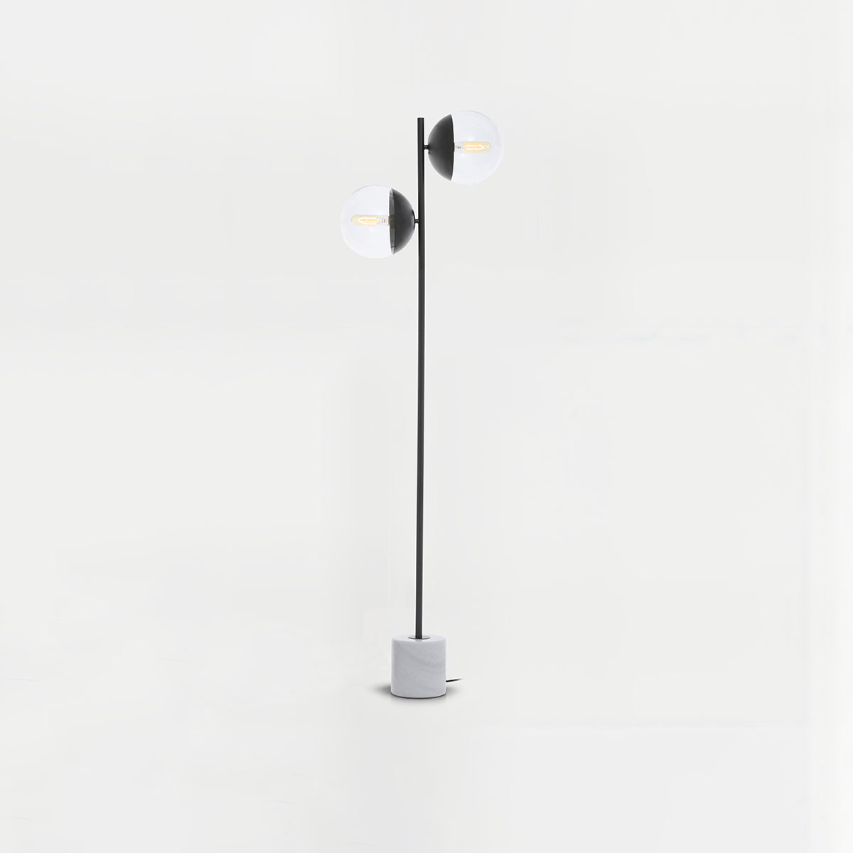 Revive Two Light Black Floor Lamp