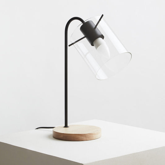 Stockholm Matte Black Curved Table Lamp