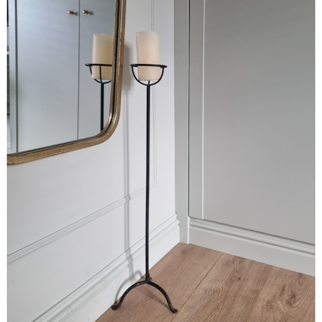 Cassien Wrought Iron Candlestick