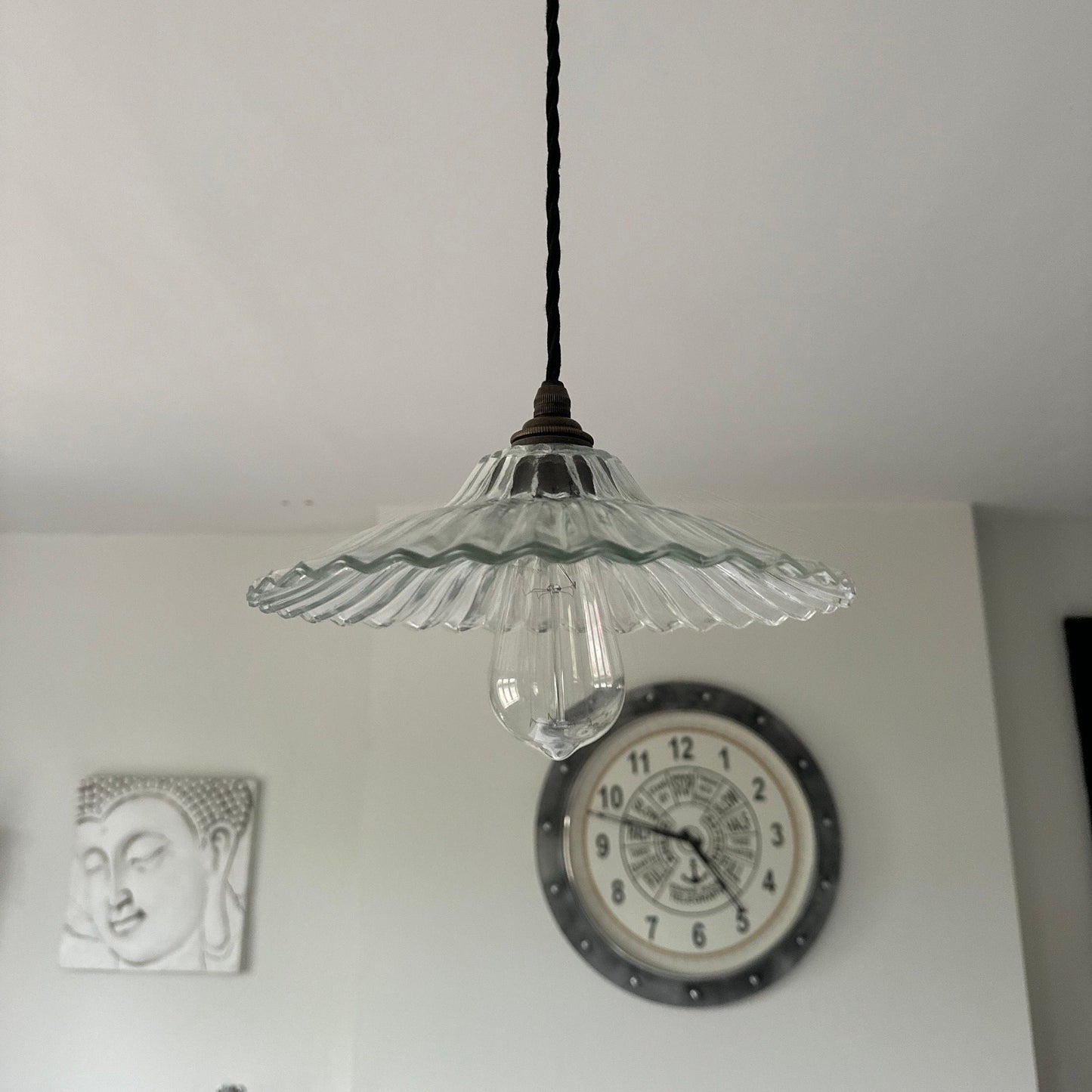 Lenwade ~ Prismatic Glass Shade Light Pendant Set