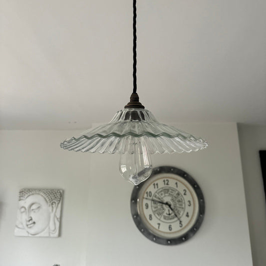 Lenwade ~ Prismatic Glass Shade Light Pendant Set