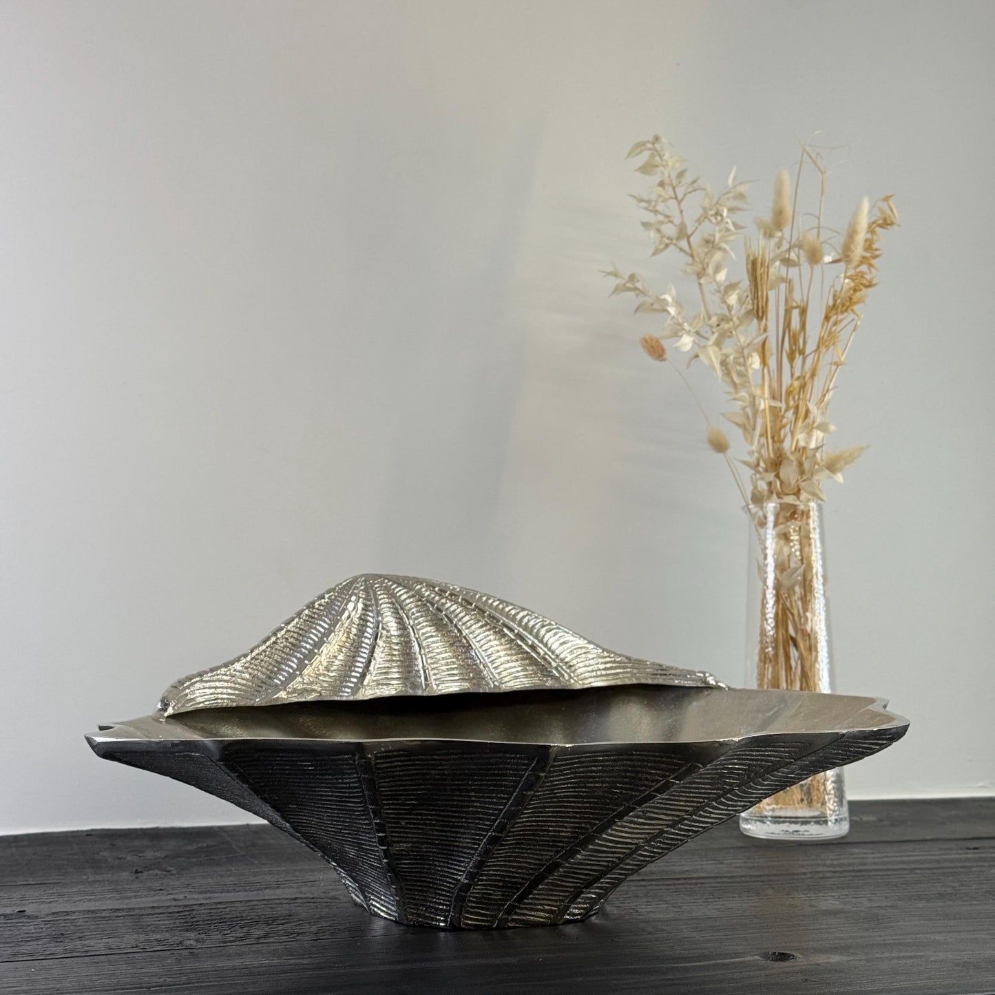 Clamshell Solid Champagne Ice Bucket