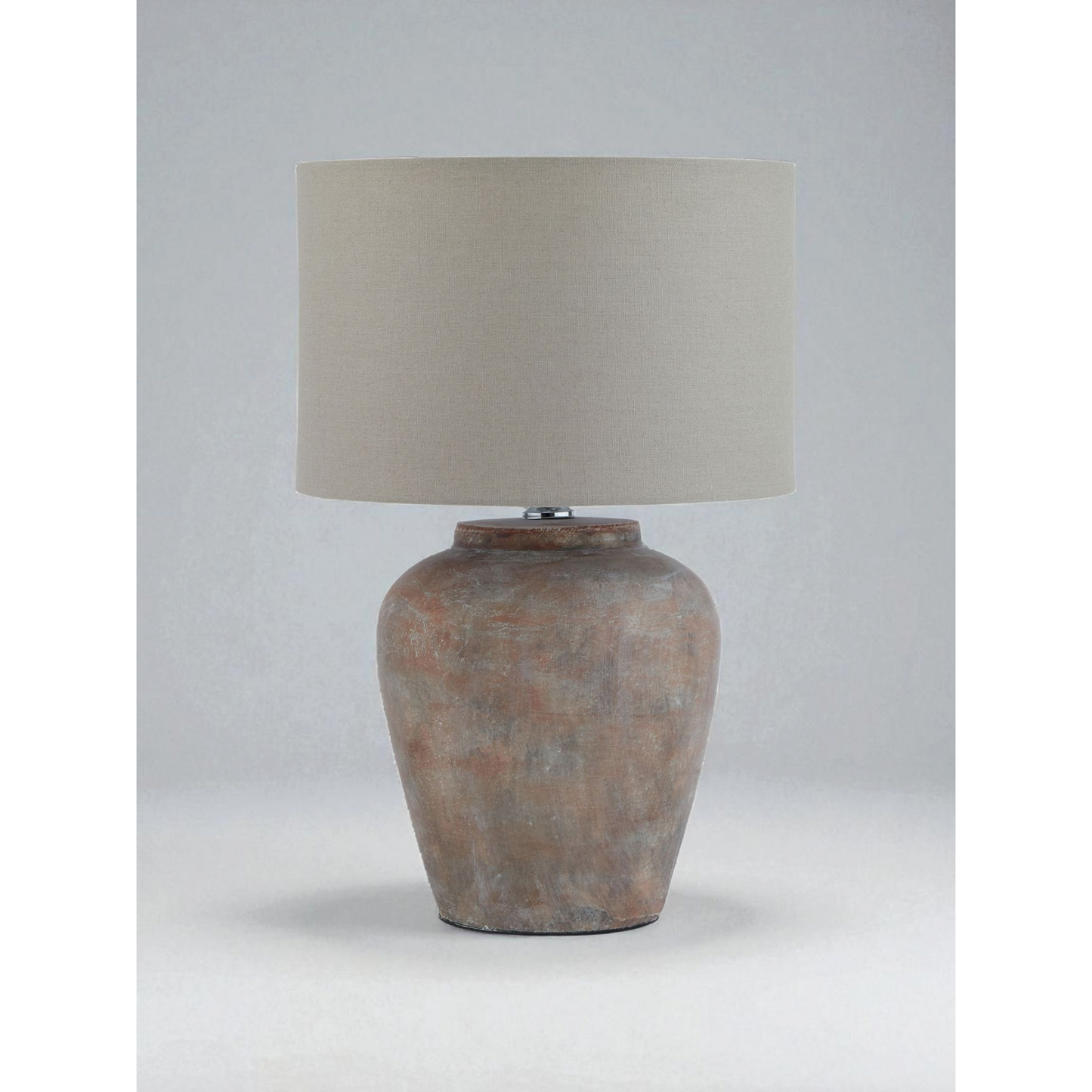 Siena Brown Table Lamp With Linen Shade