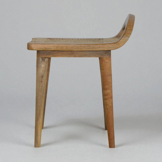 Woven Raised Back Stool