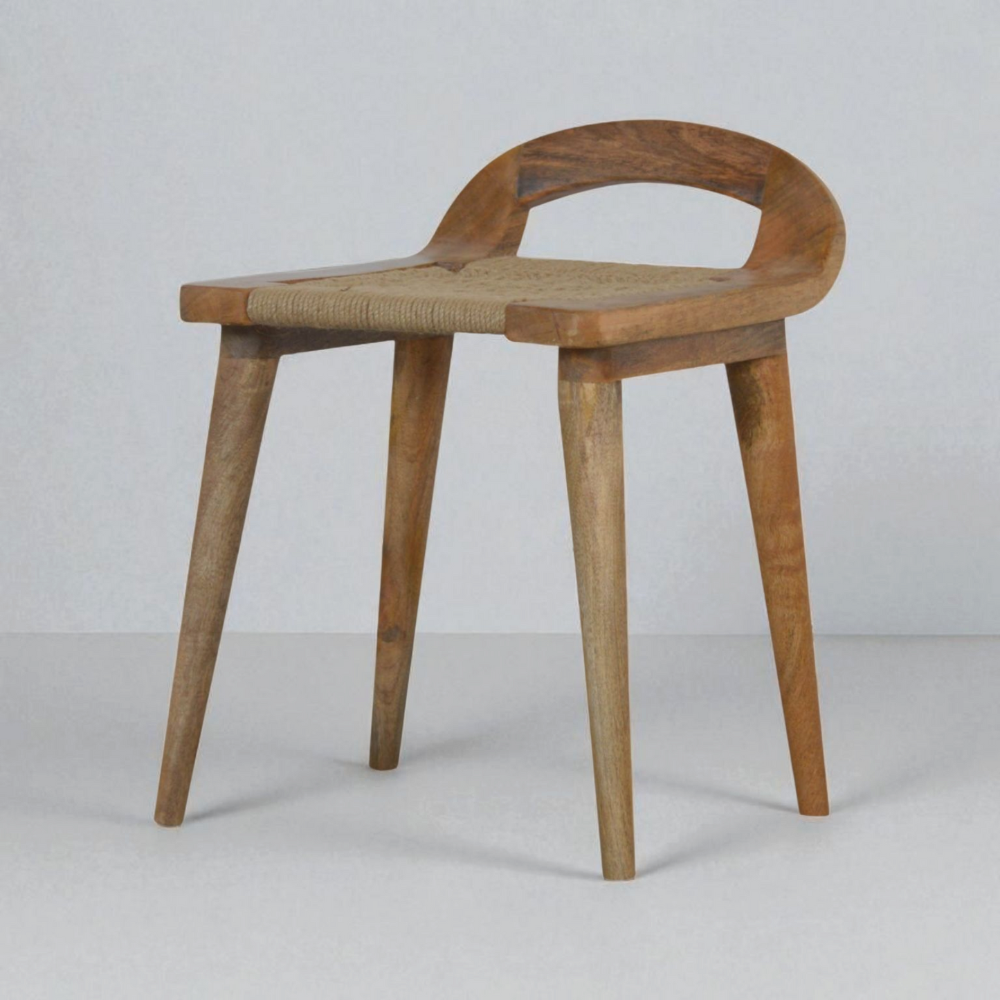 Woven Raised Back Stool