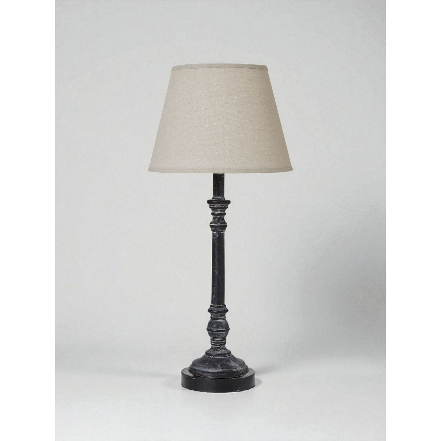 Isca Stem Table Lamp With Linen Shade