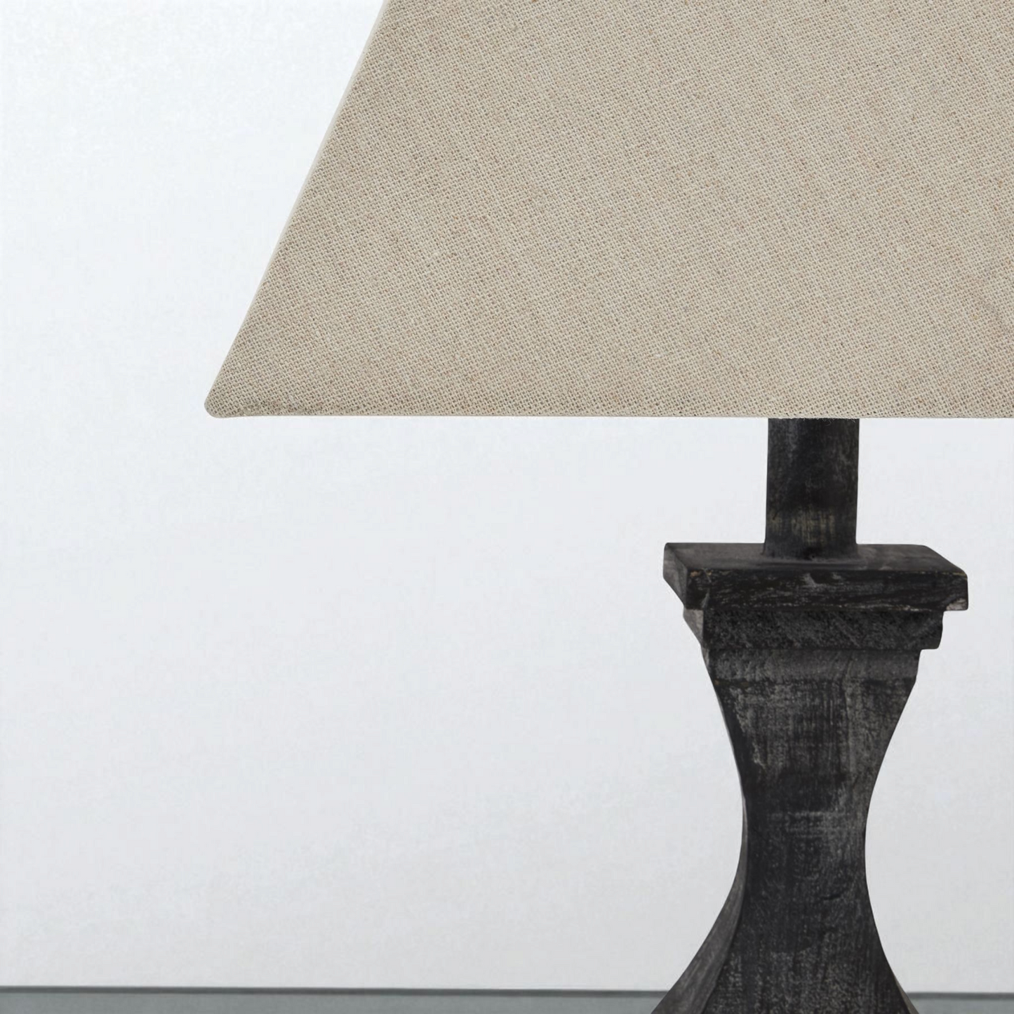 Incia Fluted Wooden Table Lamp