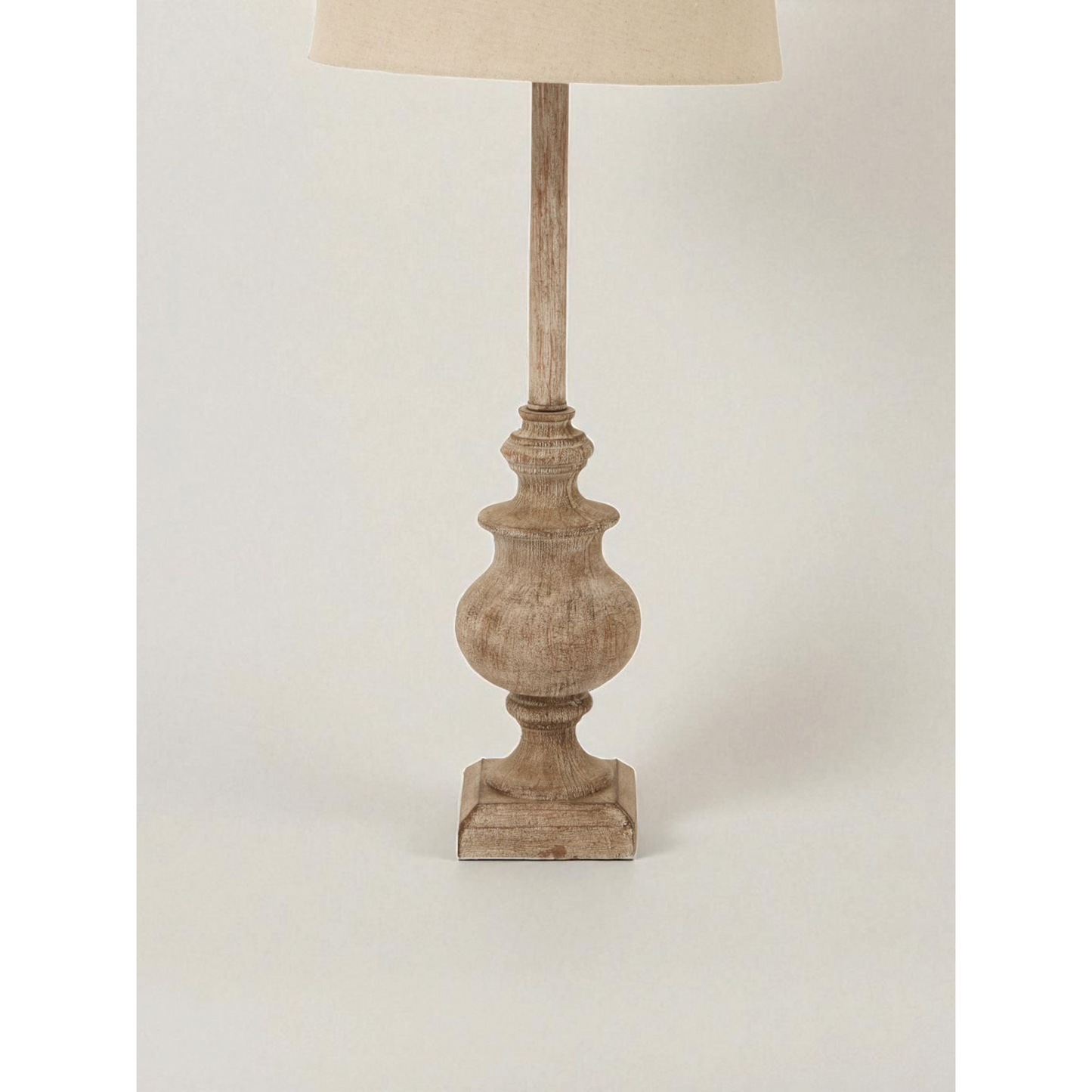 Chiaro Candlestick Table Lamp With Linen Shade