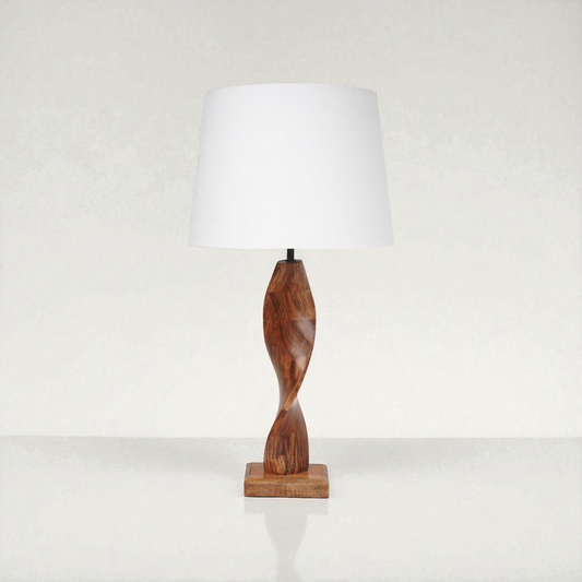 Imogen Brown Wooden Table Lamp