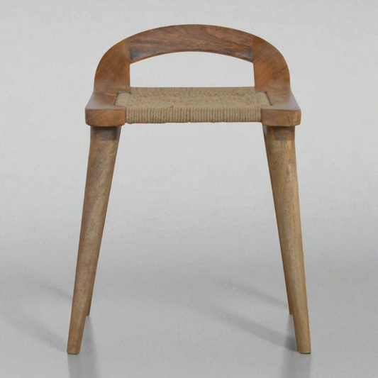 Woven Raised Back Stool