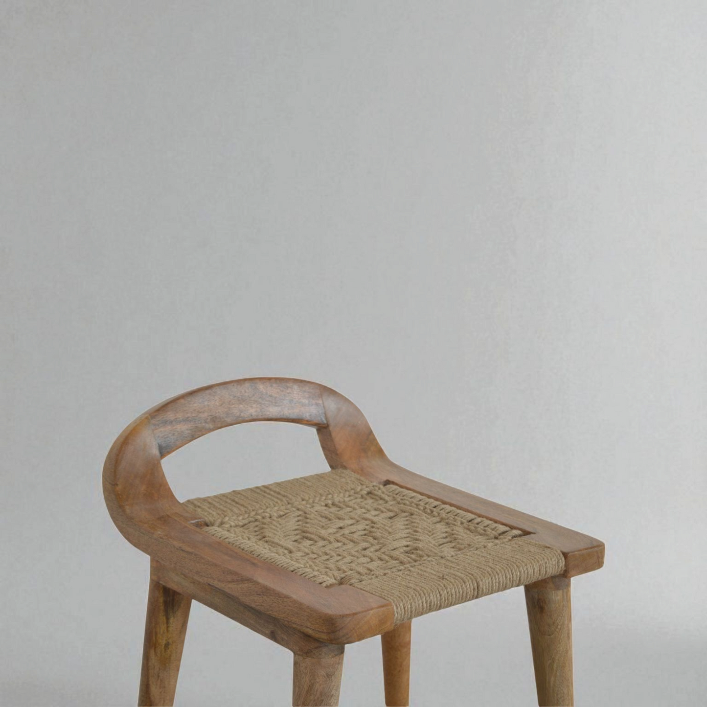 Woven Raised Back Stool