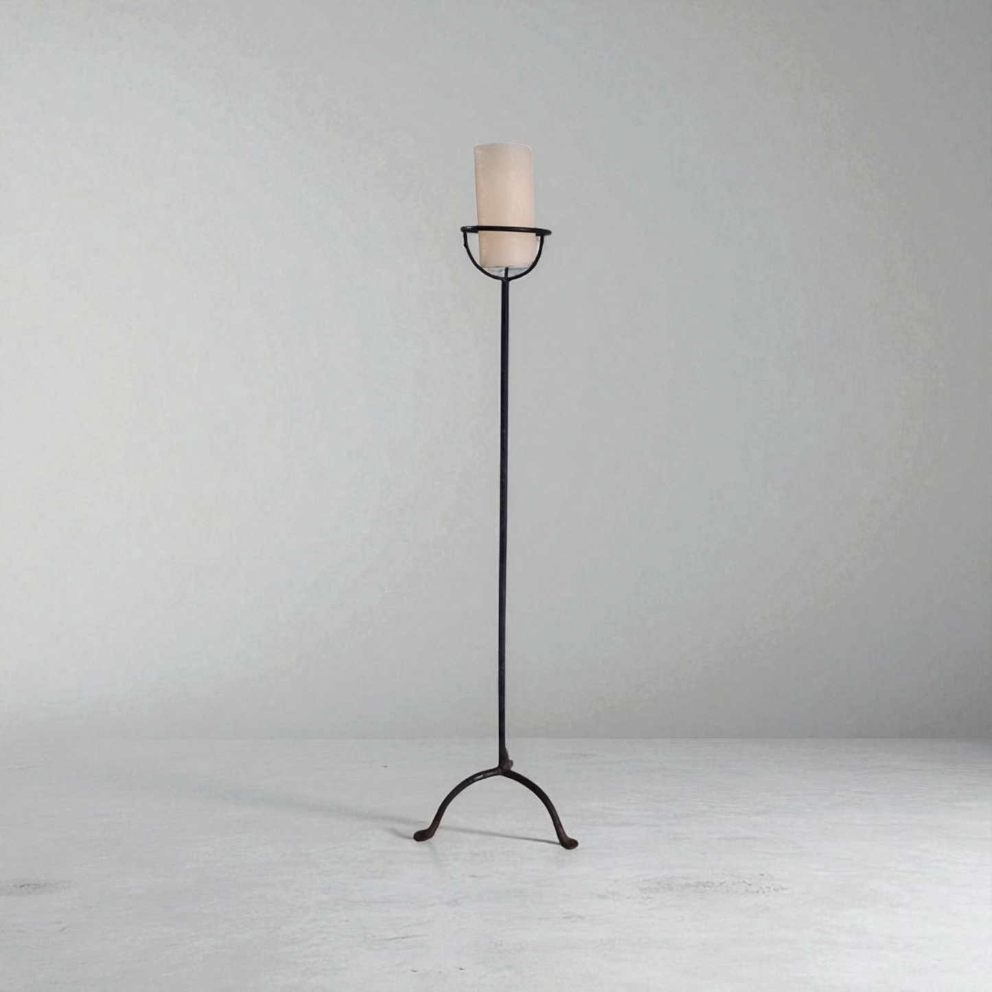 Cassien Wrought Iron Candlestick