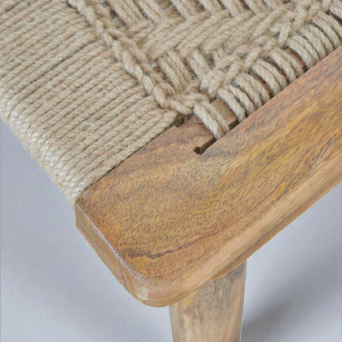 Woven Raised Back Stool