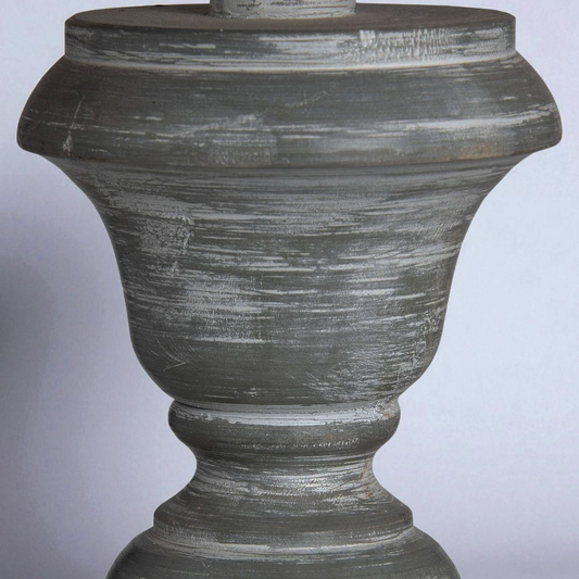 Palmyra Column Table Tamp With Linen Shade
